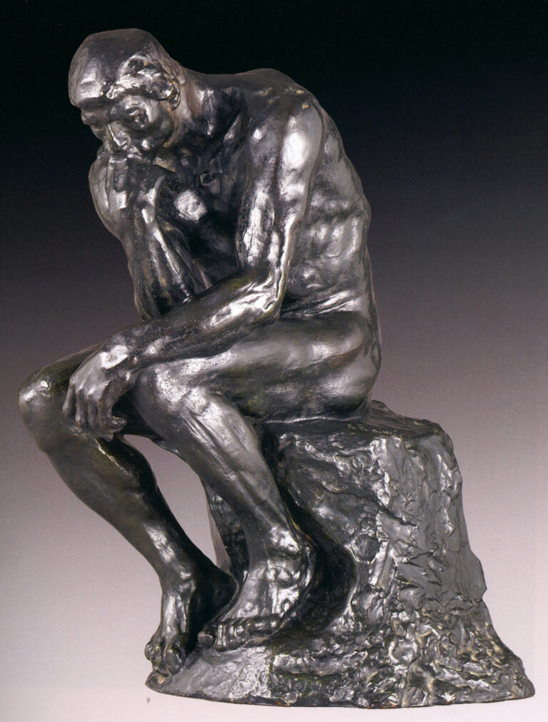 Auguste Rodin Le penseur petit modèle. Fonte Rudier