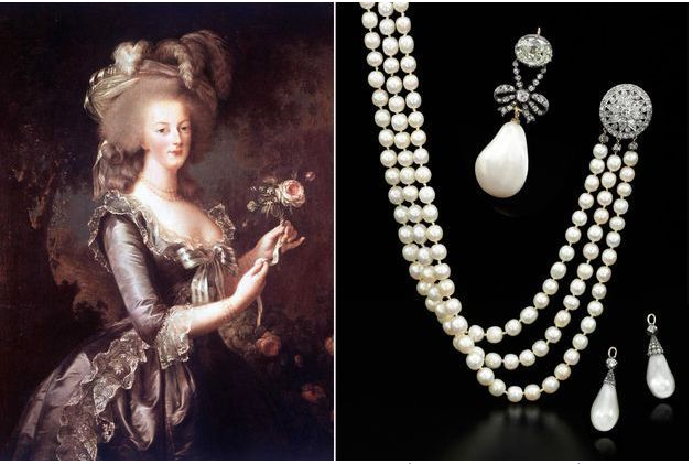 Le collier de perles de la reine Marie-Antoinettevendu chez Sotheby's en novembre 2018 pour 36 millions de dollars.
