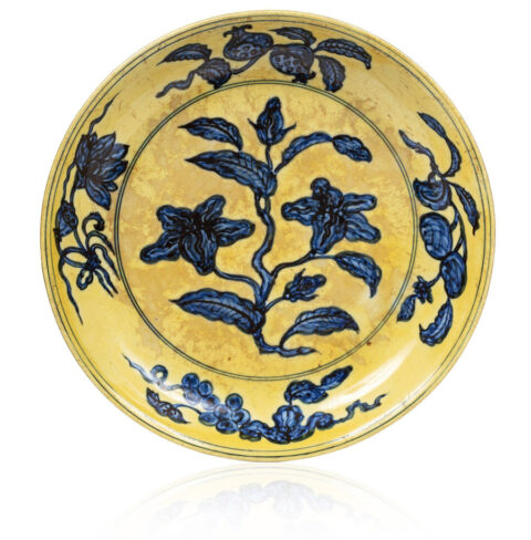 Plat aux fleurs de gardénia