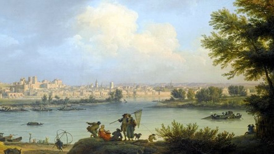 Tableau représentant une vue d’Avignon vendue aux enchères