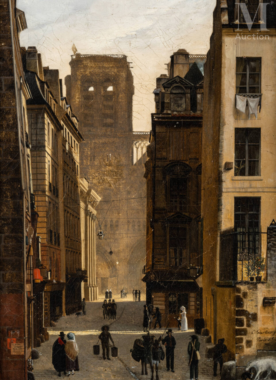 Eduard GÄRTNER - La rue Neuve-Notre-Dame à Paris