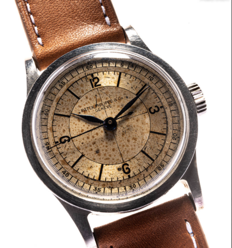 Patek Philippe Calatrava Référence 96 « Sector Dial » Vers 1935/40 Très rare montre pour homme en acier