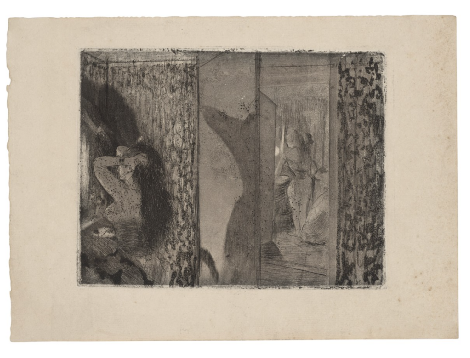 Estampe de Degas figurant une loge d'artiste vendu pour deux cents mille euros