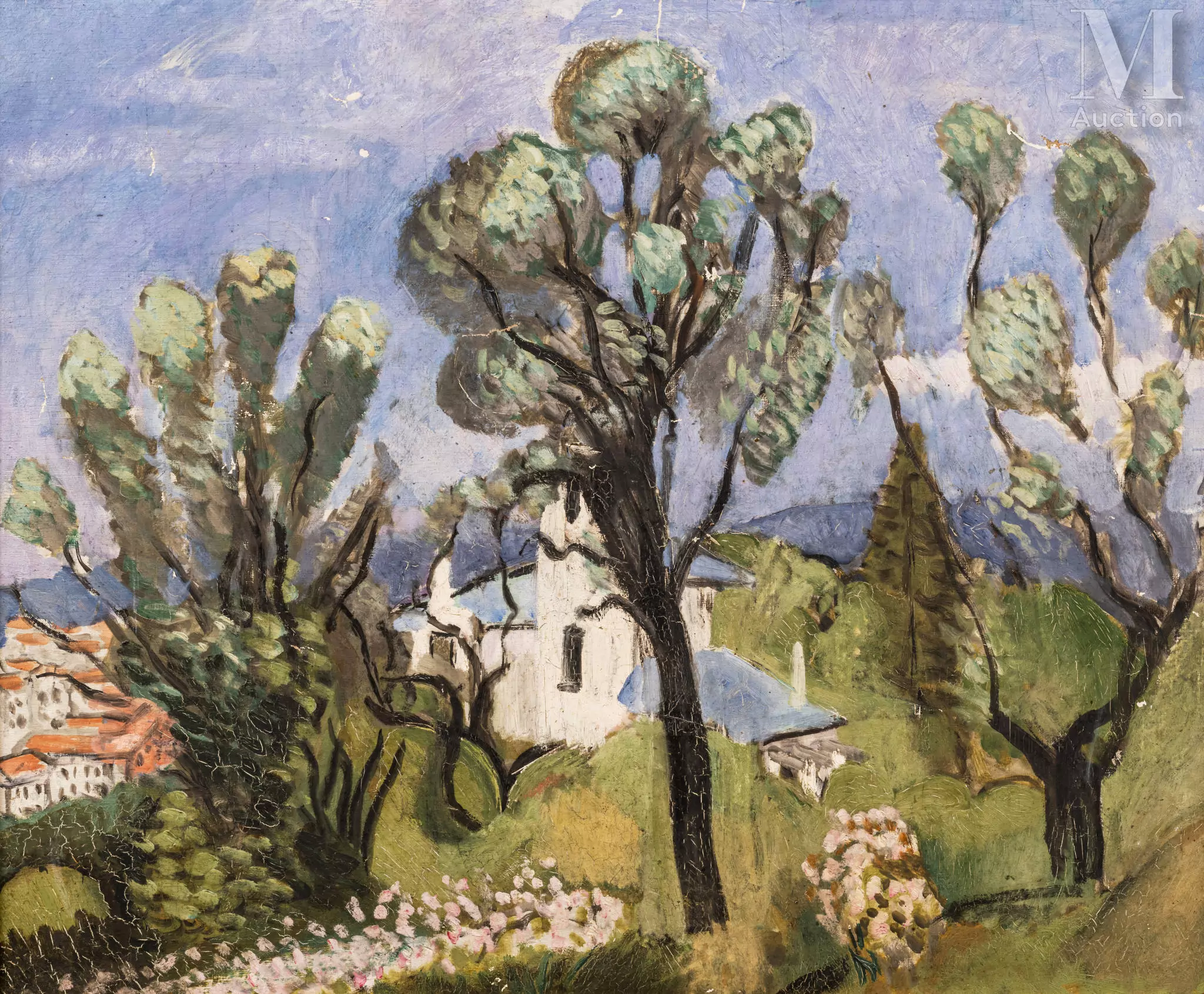 Henri MATISSE (Cateau-Cambrésis 1869 - Nice 1954)
La villa bleue à Nice, 1918
Huile sur toile