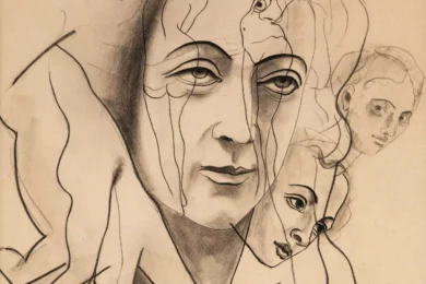 Francis PICABIA (Paris 1879-1953) Transparence mains et visages, vers 1930