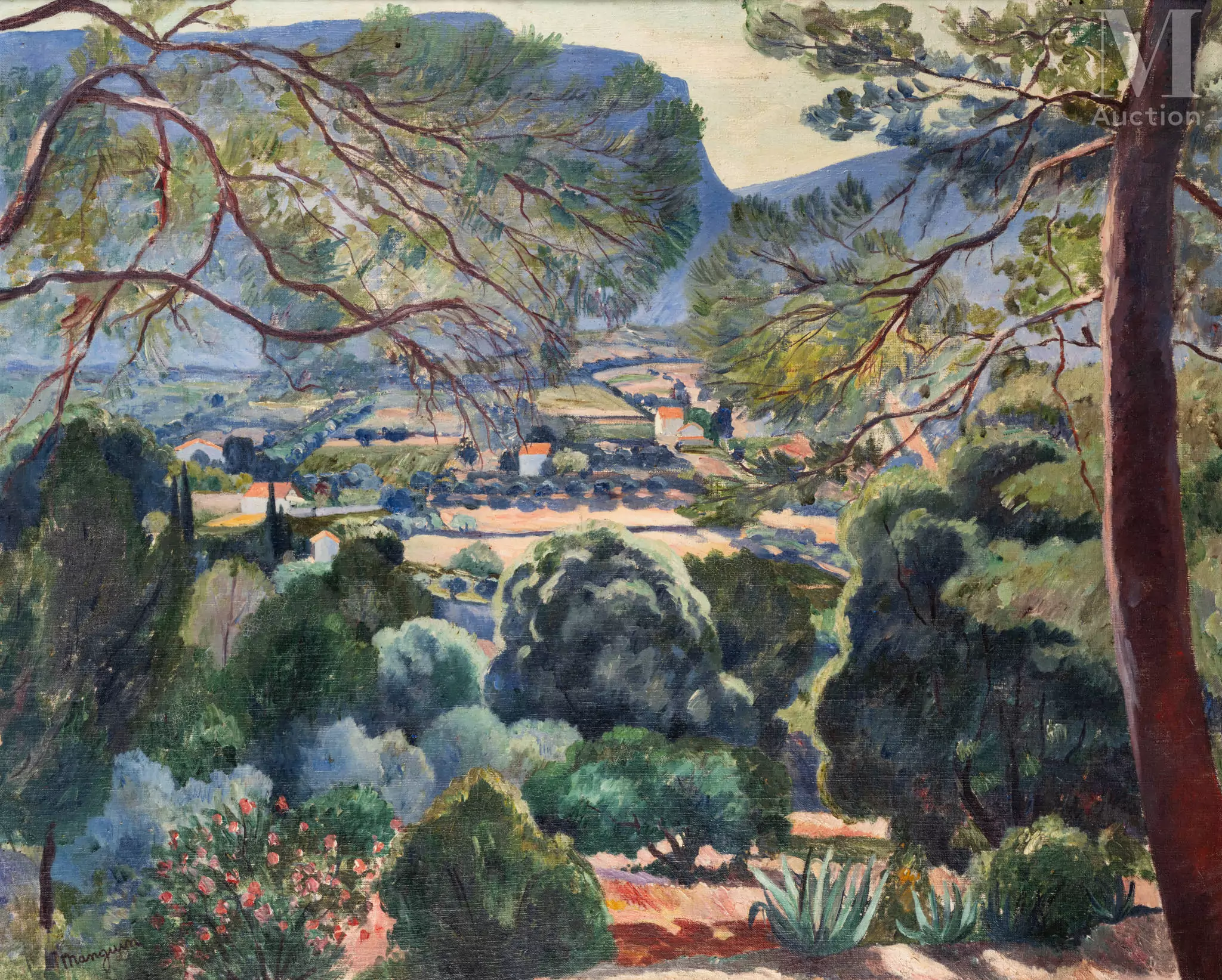 Henri Charles MANGUIN (Paris 1874 - Saint-Tropez 1949) Le Pas de la Colle, Cassis, 1912