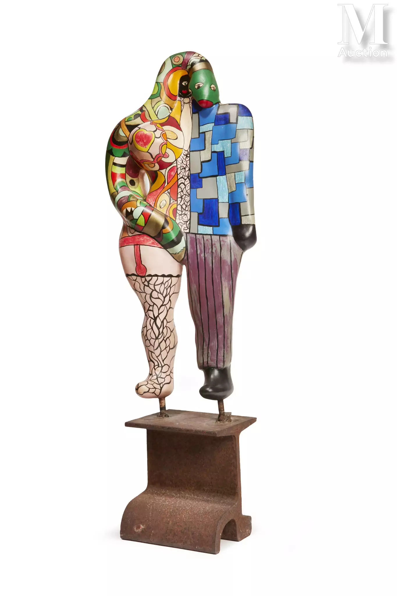 Niki de SAINT PHALLE et Jean TINGUELY Adam et Eve ou Le Couple, 1976-1986 Acrylique sur résine polyester 