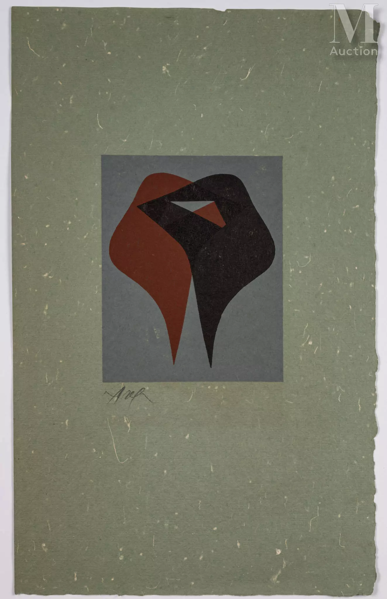 Jean ARP (1886 - 1966)Arthur Rimbaud, 1962 Bois gravé, épreuve signée