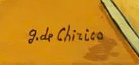 Signature de Giorgio de Chirico