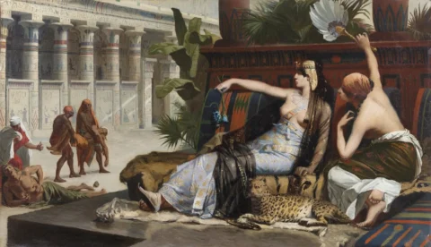 CABANEL ALEXANDRE (1823 - 1889). Cleopatra tasting poisons on condemned prisoners. Huile sur toile Adjugé 50 400 euros Capitollium