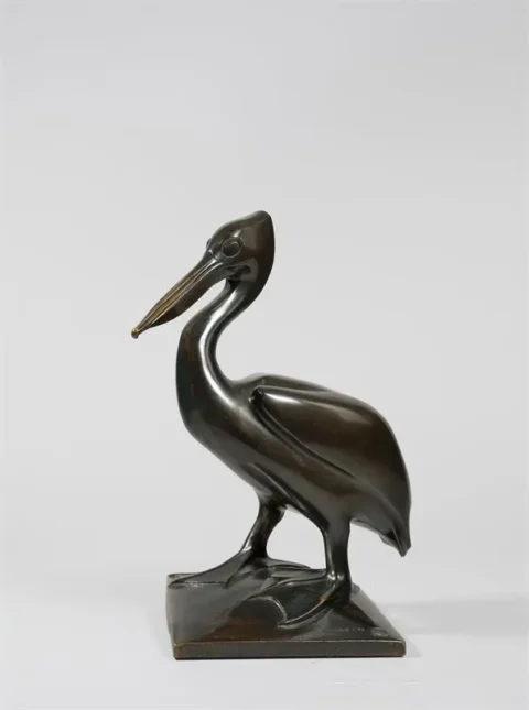 François Pompon (Saulieu 1855 – 1933 Paris) „Pélican“. 1924 Bronze Adjugé 140 000 euros Grisebach