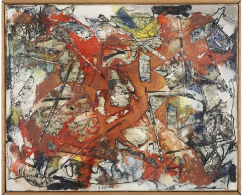 Alexandre ISTRATI (1915-1991) Sans titre, 1966 Huile sur toile Adjugé à 2 800 €