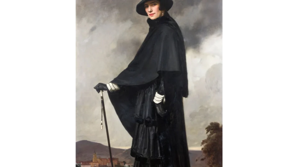 Denis ETCHEVERRY (1867-1950) Portrait de Madame Jeanne Graciet, épouse Gompel, 1923 Huile sur toile. Adjugé 11 700 euros ADER