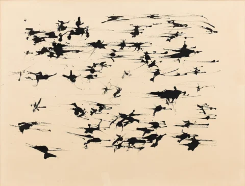 Henri MICHAUX (1899 - 1984) Sans titre - 1958 Encre de Chine sur papier Adjugé à 15 744 €