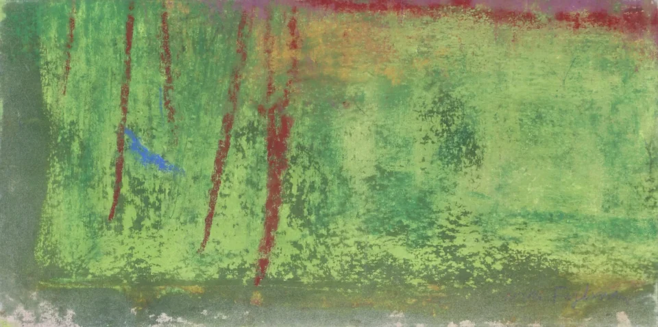 Monique FRYDMAN (née en 1943) SANS TITRE, 1988 Pigments et pastel sur papier Adjugé à 6 560 €, Tajan