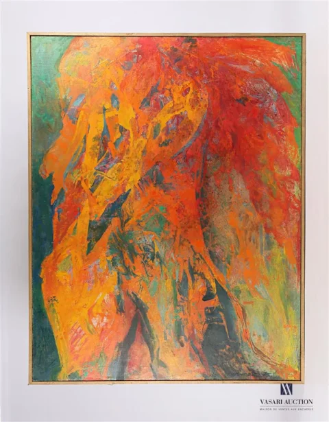 WEMAERE Pierre (1913-2010) Au soleil Huile sur toile Adjugé à 2 500 €, Vasari Auction