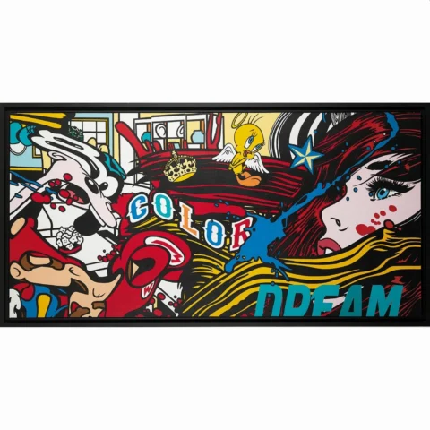 SPEEDY GRAPHITO (né en 1961) COLOR DREAM, 2016 Acrylique sur toile Adjugé 15 000 euros TAJAN