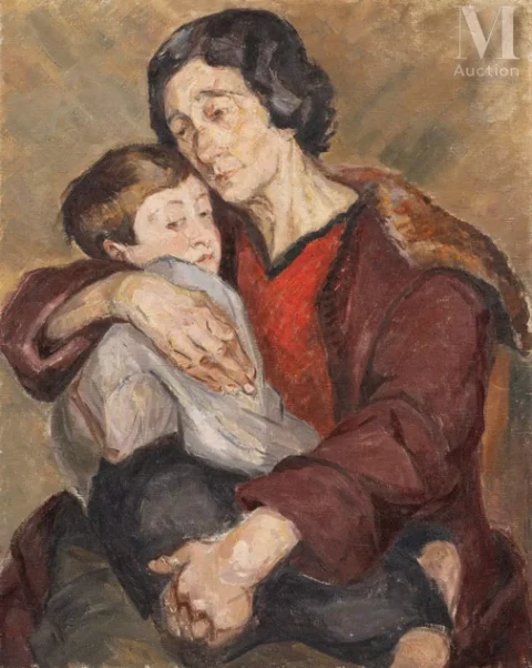 Anta RUPFLIN (1895-1987) Mère à l’enfant Adjugé à 14 000 €, Millon