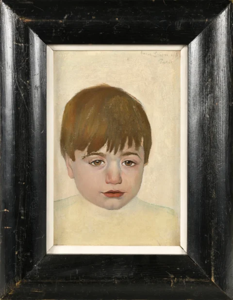 BORIS GRIGORIEV (RUSSIE-FRANCE/ 1886-1939) Enfant en buste - Huile sur toile Adjugé à 9 000 €, Osenat