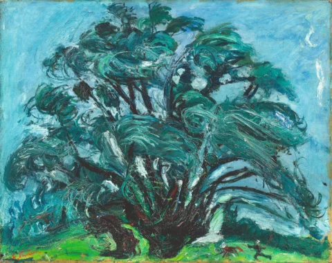 Chaïm SOUTINE (1894-1943) Arbre dans le vent ou Avant l’orage. Circa 1939 Huile sur panneau d’isorel Adjugé à 890 000 €, CHRISTOPHE JORON-DEREM