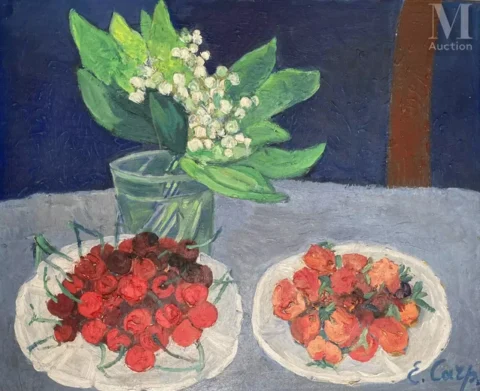 Esther CARP (1897-1970) Nature morte aux fruits Adjugé à 2 000 €, Millon