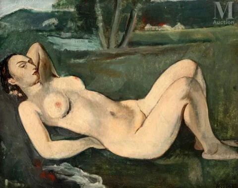 Georges KARS (Kralupy 1880 - Genève 1945) Baigneuse Adjugé à 17 000 €, Millon