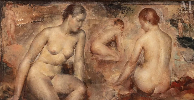 Grigory GLUCKMANN (Vitebsk 1898 - Los Angeles 1973) Baigneuses Adjugé à 5 200 €, Millon