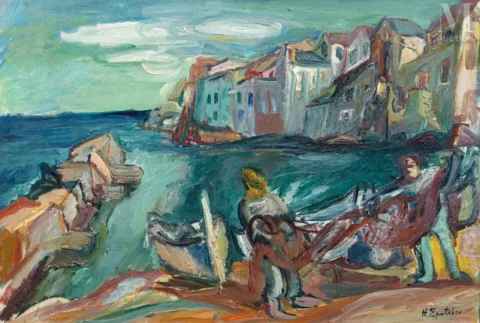 Henri EPSTEIN (Lodz 1891 - Auschwitz 1944) Port d’Erbalunga, Cap Corse Adjugé à 21 500 €, Millon