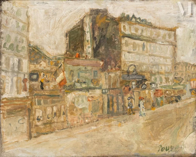 Jean POUGNY (Kuokkala 1892-Paris 1956) Rue de Paris Adjugé à 13 500 €, Millon