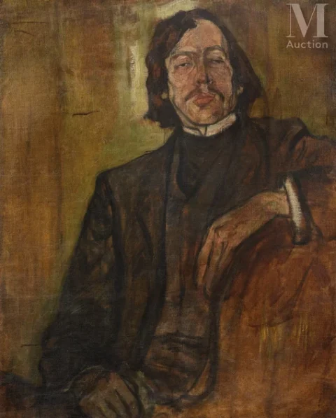 Léopold GOTTLIEB (Drohobycz 1883 - Paris 1934)Portrait présumé du peintre Mieczyslaw Jakimowicz Adjugé à 48 000 €, Millon