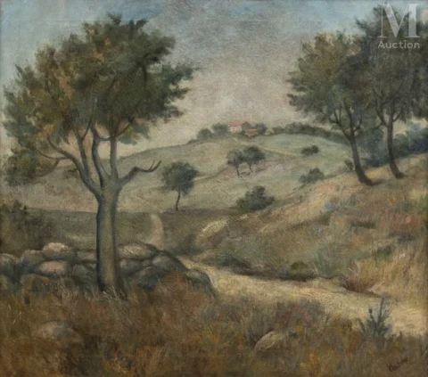 Othon COUBINE (Boskovice 1883 - Marseille 1969)Paysage de Provence Adjugé à 16 000 €, Millon