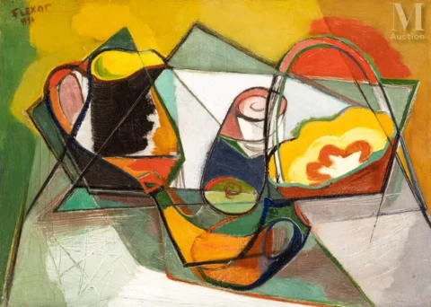 Samson FLEXOR (Soroca 1907- Sao Paulo 1971)Composition au pichet Adjugé à 17 000 €, Millon