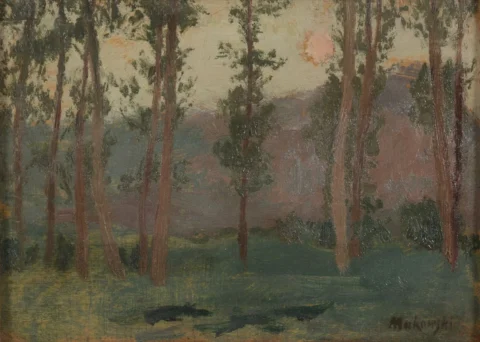 Tadeusz/Tadé MAKOWSKI(Oswiecim 1882 1932 Paris) Paysage aux arbres, ca.1908 Adjugé à 5 200 €, OGER-BLANCHET