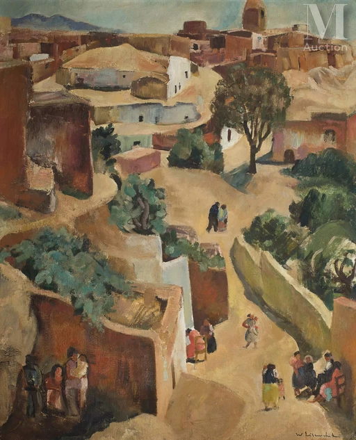 Willy EISENSCHITZ (Vienne 1889 - Paris 1974) Village en Espagne Adjugé à 19 000 €, Millon