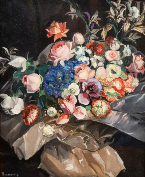 Zofia PIRAMOWICZ (Radon 1880 - Clichy 1958) Les fleurs coupées Adjugé à 7 000 €, Millon