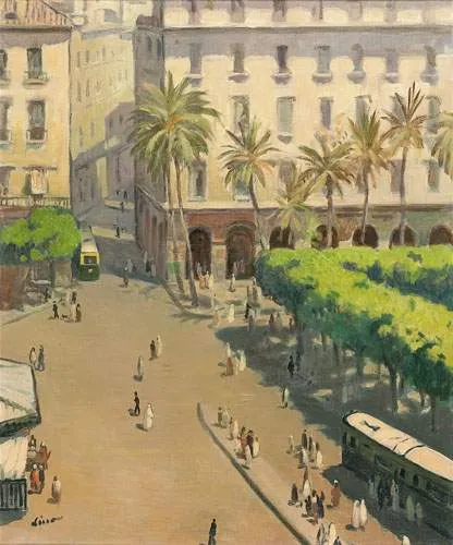 Gustave LINO (1893-1961) Place du gouvernement à Alger Adjugé à 14 440 €