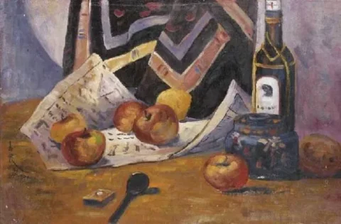 Nature morte à la bouteille de rhum Huile sur toile Adjugé à 82 325 €, Piasa