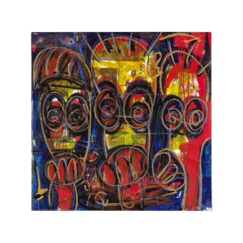 Abdoulaye Diarrassouba "Aboudia" (Côte d'Ivoire, born 1983) Untitled Mixed technique on canvas Adjugé à 25 600 €