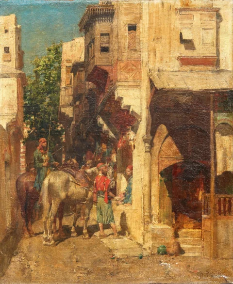 Alberto Pasini (Busseto 1826 - Cavoretto 1899)SOUVENIR D’ORIENT olio su tela Adjugé à 68 750 €