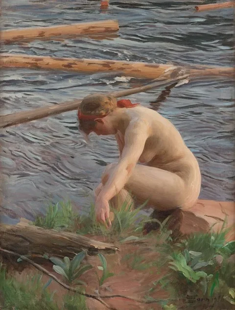 Anders Zorn 1860-1920 "Timret går" (Timber). Adjugé à 616 050 €