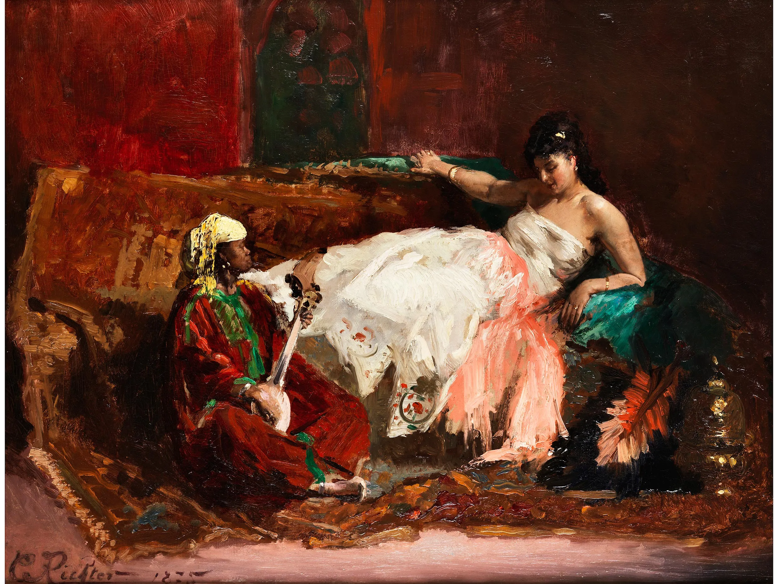 Kiss - Peinture contemporaine sur toile sur châssis en bois mesurant