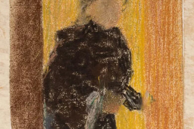 Edouard VUILLARD (Cuiseaux 1868 - La Baule 1940) Femme à la porte, circa 1891