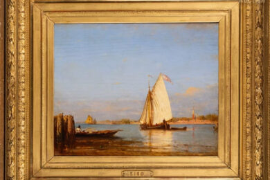 Félix ZIEM (Beaune 1821 - Paris 1911) La lagune à Venise, circa 1870