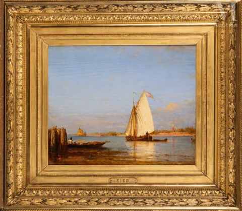Félix ZIEM (Beaune 1821 - Paris 1911)La lagune à Venise, circa 1870