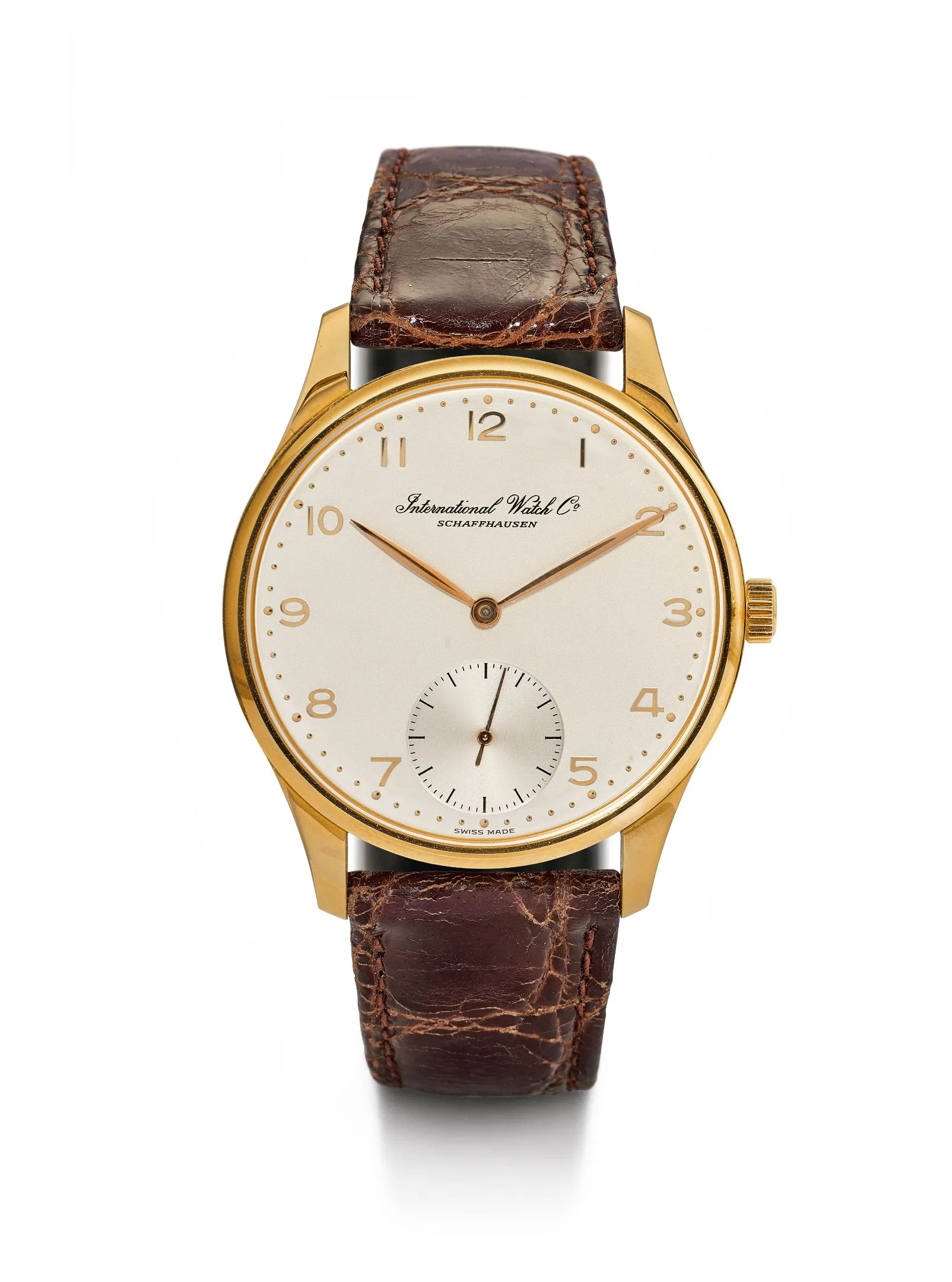 Montre Simon Carter LT001 - Cadran Blanc, Bracelet Cuir - Classique Homme - Neuf Avec Garantie