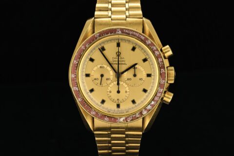 Neil Armstrong 18K gold Speedmaster “Tribute to Astronauts” — Image: RR Auctions