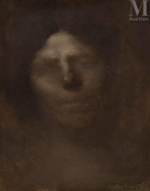 Eugène CARRIERE (Gournay 1849 - Paris 1906) Portrait de femme