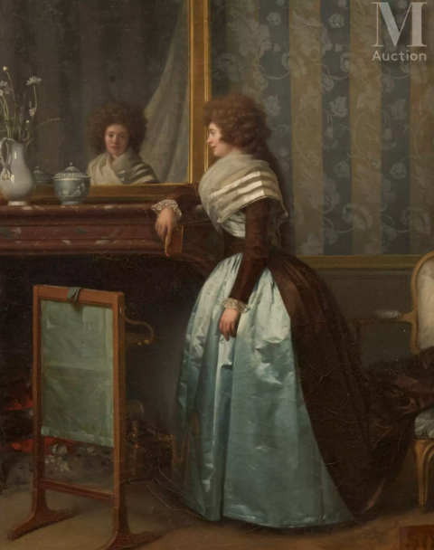 Henry-Pierre DANLOUX (1753-1809) Portrait de Madame Danloux de St Redan