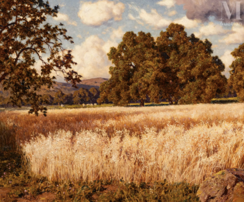 Ivan Feodorovitch CHOULTSÉ (Saint-Pétersbourg, 1874 - Nice, 1939) Les champs de blé, 1923