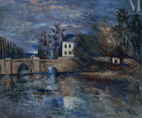 Jean DUFY (1888-1964) La Creuse à La Haye Descartes, 1930/33